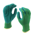 NMSAFETY 13 gauge foam latex rubber garden gloves women CE EN388 2131X